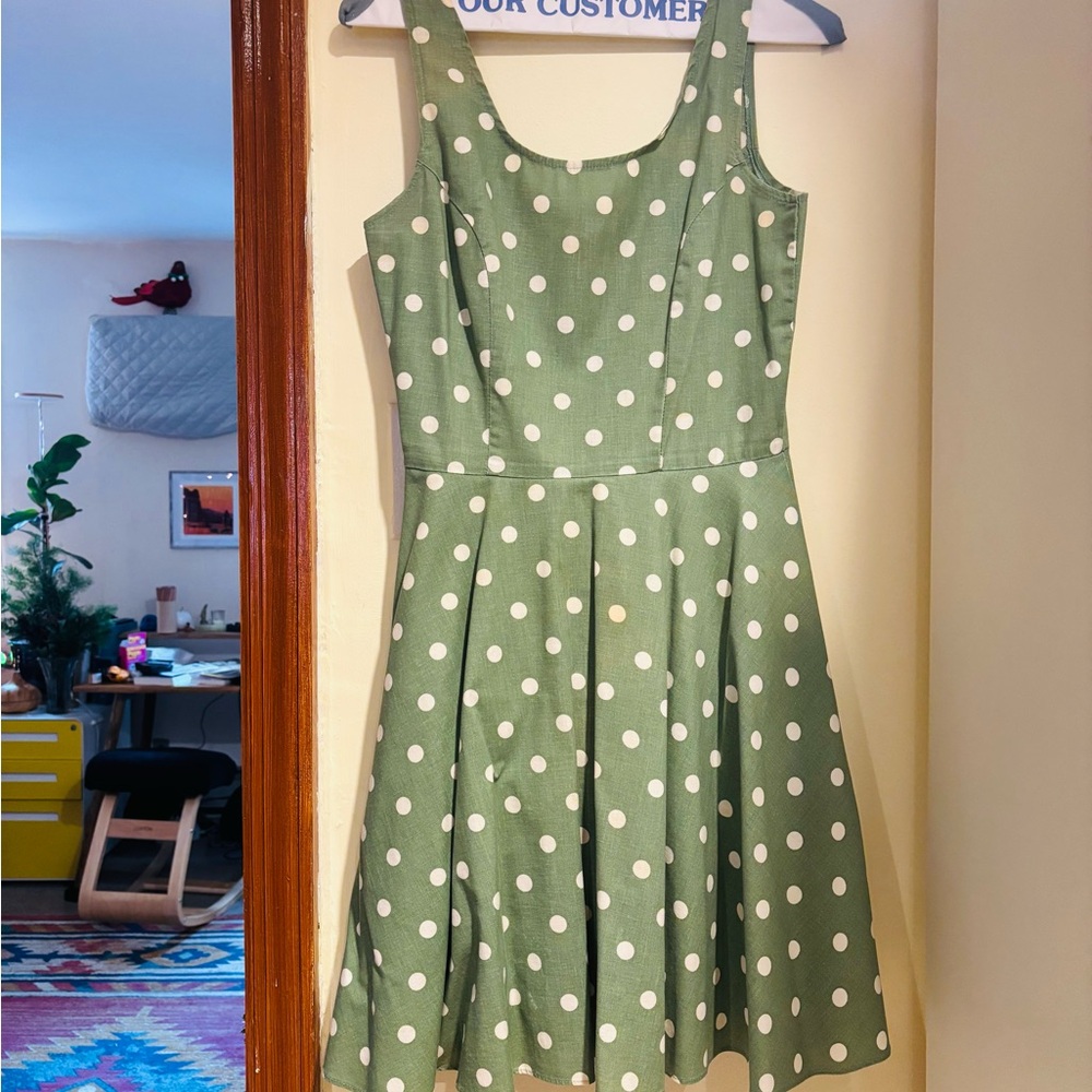 Vintage inspired polka dot dress